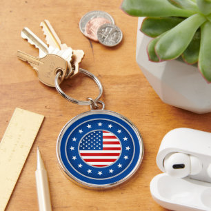 Patriotic Keychain