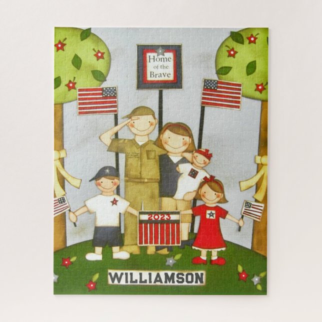 Patriotic Kids' Gift Jigsaw Puzzle (Vertical)