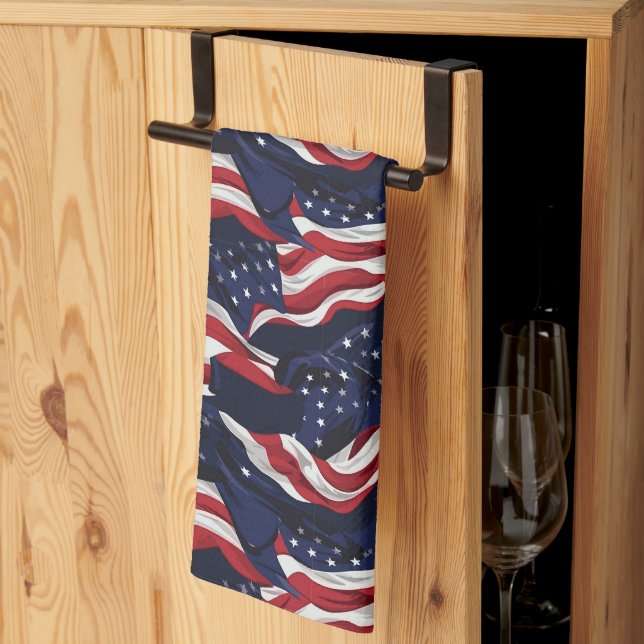 Patriotic Kitchen Towel (Thirds Fold)