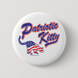 Patriotic-Kitty-2 6 Cm Round Badge