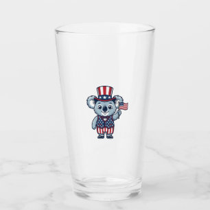 Patriotic Koala Vector Vintage Shirt Design_1 Glass