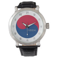 Patriotic Korean Flag Watch & South Korea / Seoul
