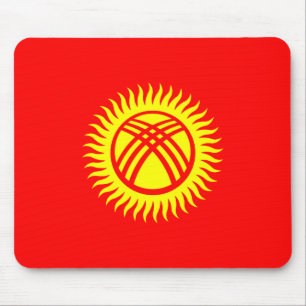 Patriotic Kyrgyzstan Flag Mouse Mat