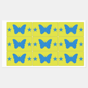 Patriotic labels with flag of Bady Bassit