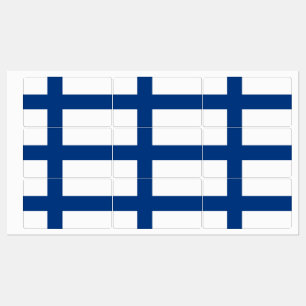 Patriotic labels with flag of Finland