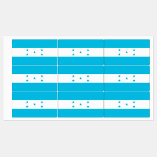 Patriotic labels with flag of Honduras