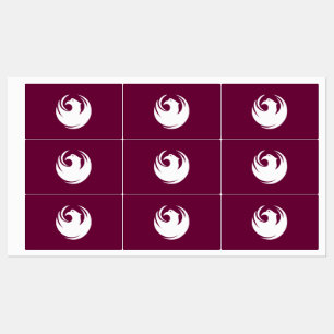 Patriotic labels with flag of Phoenix City