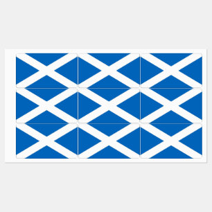 Patriotic labels with flag of Scotland