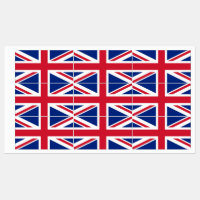 Patriotic labels with flag of United Kingdom