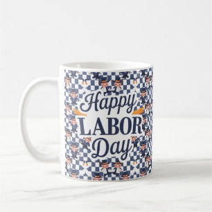 Patriotic Labour Day Tees for Workers and Families Coffee Mug