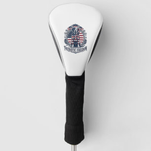 Patriotic Labrador Retriever Vector Graphic Tee_1 Golf Head Cover