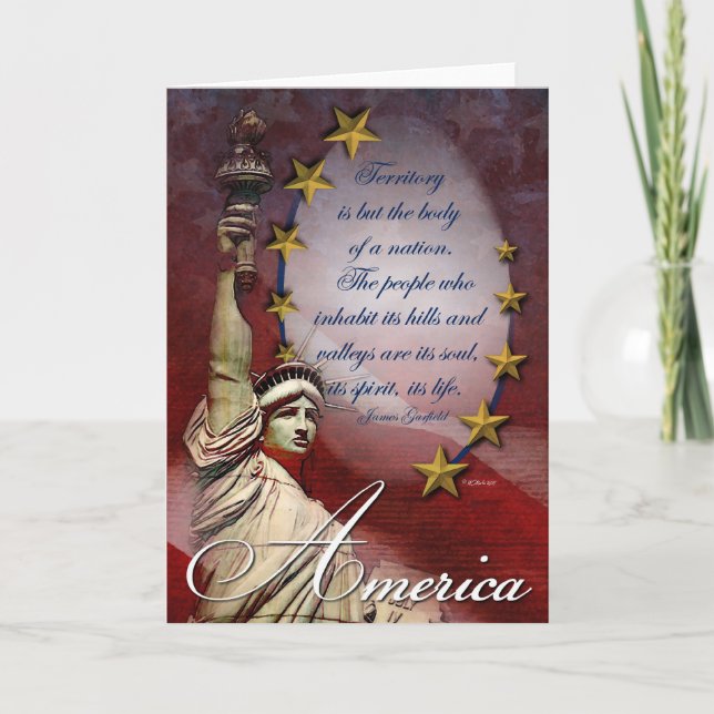 Patriotic Liberty America Card (Front)