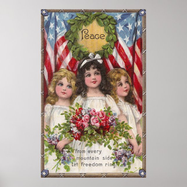 Patriotic Liberty Girls Poster (Front)
