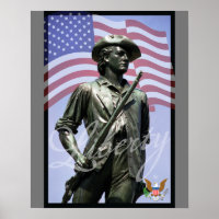 Patriotic Liberty Minuteman with Defense Emblem