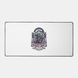 Patriotic Liberty Reaper Dark Patriot Skeleton & R Desk Mat