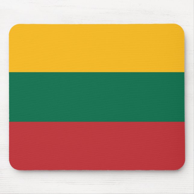 Patriotic Lithuania Flag Mouse Mat (Front)