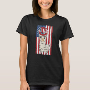 Patriotic Llama July 4th For Men Women Animal 1 T-Shirt