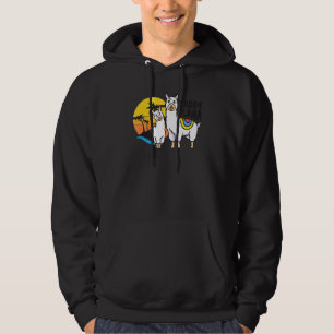 Patriotic Llama July 4th For Men Women Animal Hoodie