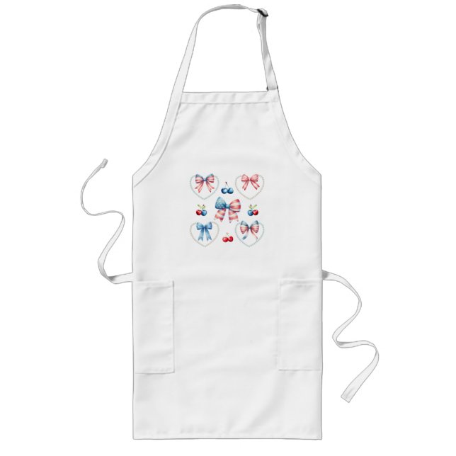 Patriotic  long apron (Front)