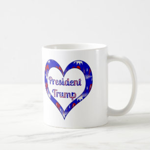 Patriotic Love President Trump Mugs Cups