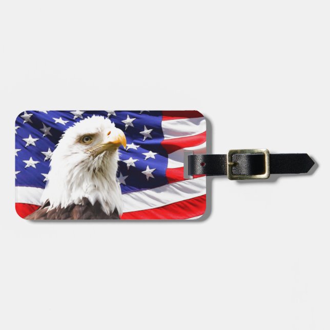Patriotic Luggage Tag (Front Horizontal)