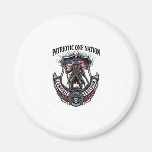 Patriotic Mad Road 1776 Warrior Zombie Apocalypse  Magnet