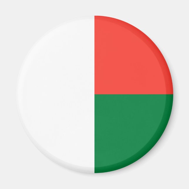 Patriotic Madagascar Flag Magnet (Front)