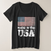Women's plus size top patriotic t shirts