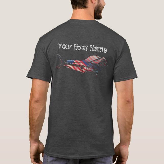 Patriotic Mahi Mahi Shirt (Back)