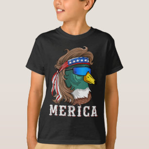 Patriotic Mallard Duck Hunting American Waterfowl T-Shirt