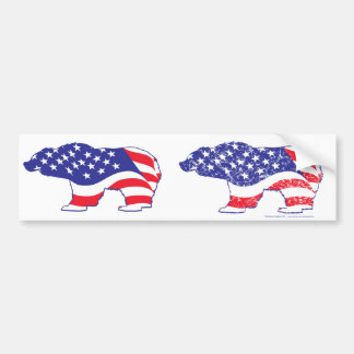 Patriotic Mama Grizzlie Bumper Sticker
