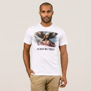 *~* Patriotic Man Flag AP27 Eagle Patriot T-Shirt