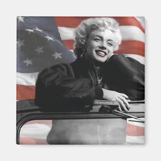 Patriotic Marilyn Magnet (Front)