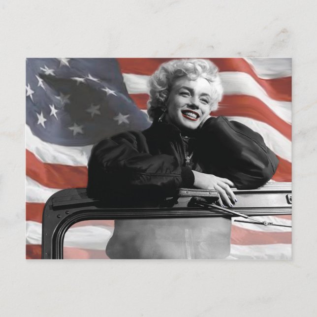 Patriotic Marilyn Postcard (Front)