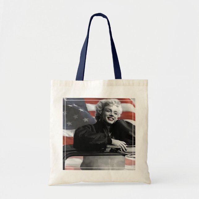Patriotic Marilyn Tote Bag (Front)