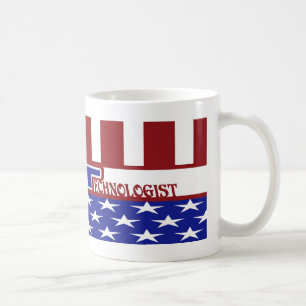 PATRIOTIC Medical Technologist - RED WHITE & BLUE Coffee Mug