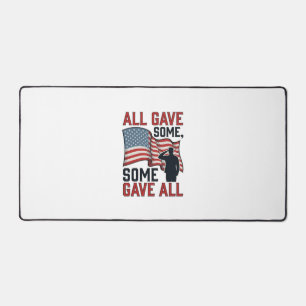 Patriotic Memorial All Gave Some Some Gave All Shi Desk Mat
