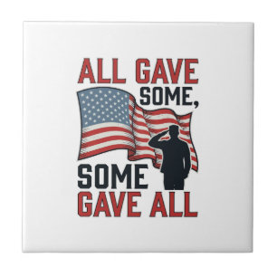 Patriotic Memorial All Gave Some Some Gave All Shi Tile