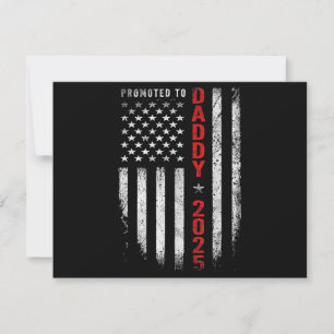 Patriotic Mens Promoted To Daddy Est 2025 First Ti