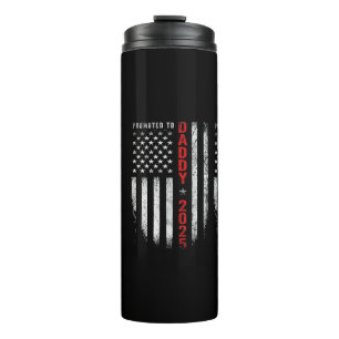 Patriotic Mens Promoted To Daddy Est 2025 First Ti Thermal Tumbler