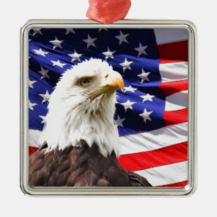 Patriotic Metal Tree Decoration
