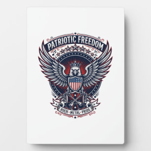 Patriotic Metal Wings Patriot Music Rock Metal Pat Plaque