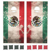 Patriotic Mexican Flag Inspired Distressed Look