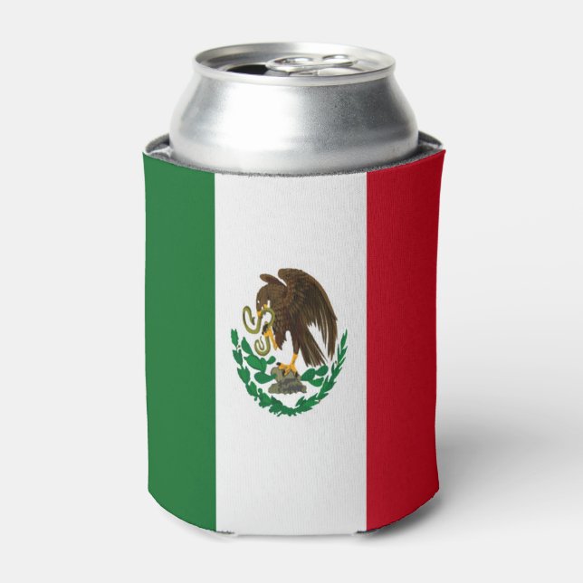Patriotic Mexico flag Can Cooler (Can Front)