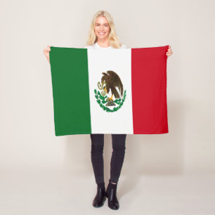 Patriotic Mexico flag Fleece Blanket