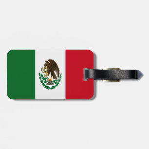Patriotic Mexico flag Luggage Tag
