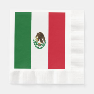 Patriotic Mexico flag Napkin