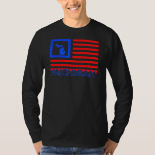 Patriotic Michigan Upper Peninsula Great Lake Stat T-Shirt