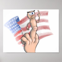 Patriotic Middle Finger