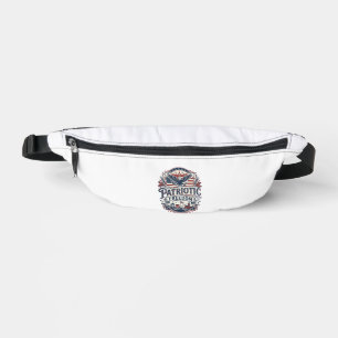 Patriotic Midwest Small Town Pride Vector Graphic Bum Bags